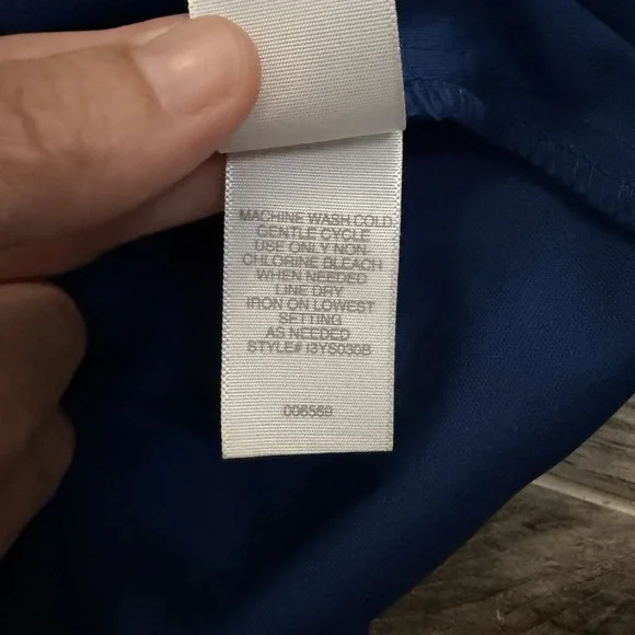 Bisou Bisou Maxi Dress 14 Navy Paisley Colorful Resortware Cruise Career - Picture 12 of 12